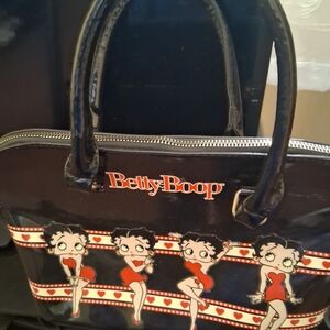 Betty Boop Black and Red Women's Bag